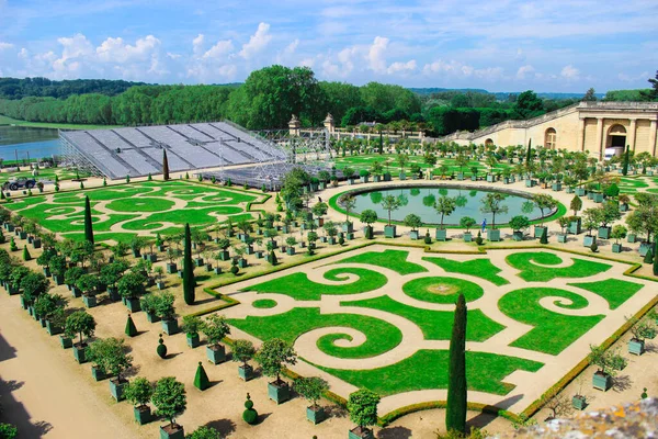 Top View Orangery Park Palace Versailles — Stock Photo, Image