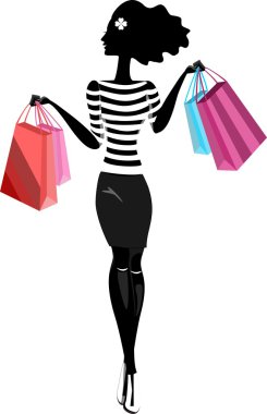 çanta ile kız moda