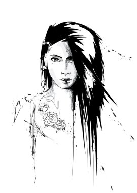 vektör arka plan, bulanık manzara doğa.