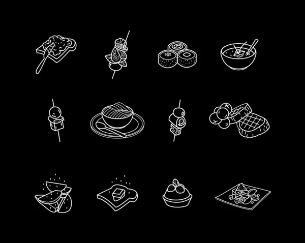 Food icons set. — Stock Vector