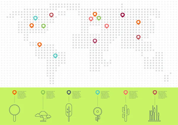 Ecology map — Stock Vector