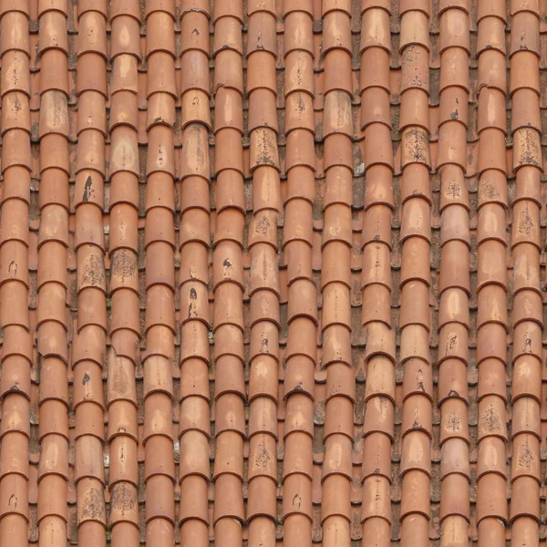 Dak textuur van rode gordelroos met gebogen vorm. Stockfoto