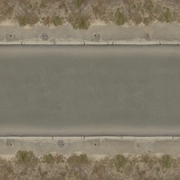 Seamless texture of asphalt road in dark grey tone with clean, smooth surface and rough edges. — Stock Photo, Image
