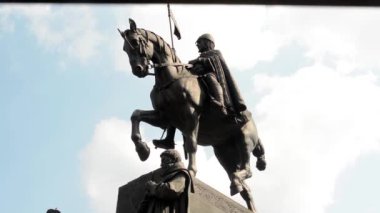 Aziz Vaclav heykel wenceslas Meydanı üzerinde
