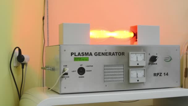 Плазменный генератор - прибор (альтернативная медицина ) — стоковое видео