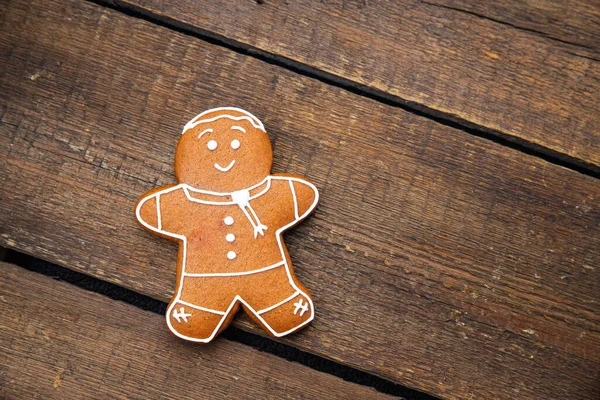 Gingerbread Man Cookies Biscuits Christmas Cake Gingerbread Homemade Cakes Sweet — Stock Photo, Image