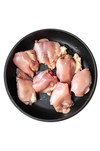 Çiğ Tavuk Kemiksiz Kümes Hayvanı Taze Yemek Aperatifi Masa Üzerinde — Stok fotoğraf