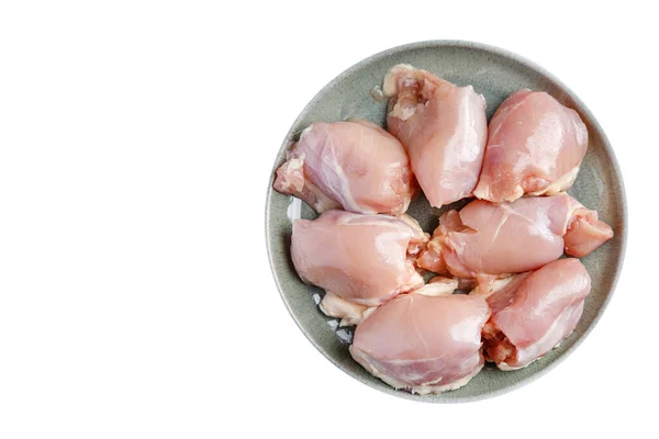 Çiğ Tavuk Eti Kemiksiz Kümes Hayvanı Taze Yemek Aperatifi Masa — Stok fotoğraf