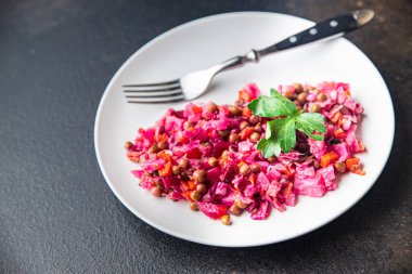 Pancar salatası, sebze pancarı, vinaigrette yemek, fotokopi...