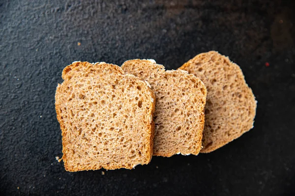 Crusca Pane Cereali Integratori Utili Farina Grano Duro Spuntino Sulla — Foto Stock