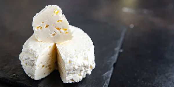 Ricotta Romana Myk Ost Eller Geitemelk Sunt Måltid Kosthold Snack – stockfoto