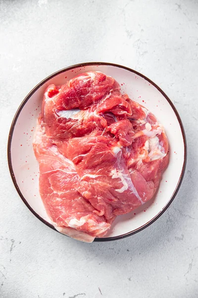 Мясо Свинины Плечо Бедро Свежая Пища Живот Свинина Здоровое Питание — стоковое фото