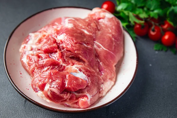 Domuz eti, omuz, kalça, taze yemek, domuz eti, sağlıklı yemek. Fotokopi, uzay, arka plan, kırsal üst görüş, keto veya paleo diyeti.