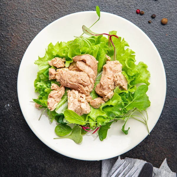 Salata Balık Karaciğer Deniz Ürünleri Atıştırmalık — Stok fotoğraf