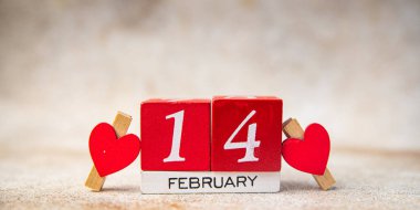 valentines day love background 14 February saint valentine day holiday decoration date copy space