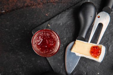 camembert cheese mold crust cheeses healthy meal food snack on the table copy space food background rustic top view