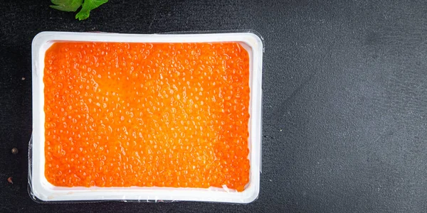 Red Caviar Salmon Chum Fish Seafood Healthy Meal Food Snack — 스톡 사진
