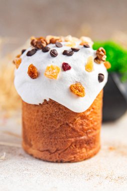 Easter cake sweet dessert baking homemade easter treat healthy meal food snack on the table copy space food background rustic top view