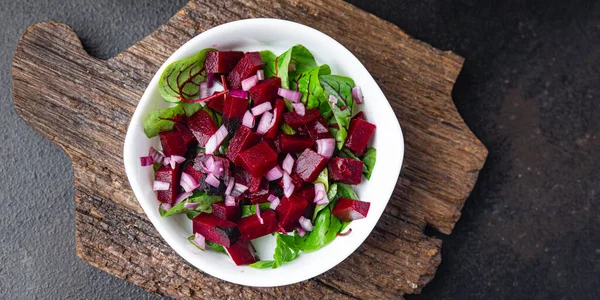 Beetroot Salad Mix Leaves Green Beet Vegetable Fresh Dietary Healthy — Stock Photo, Image