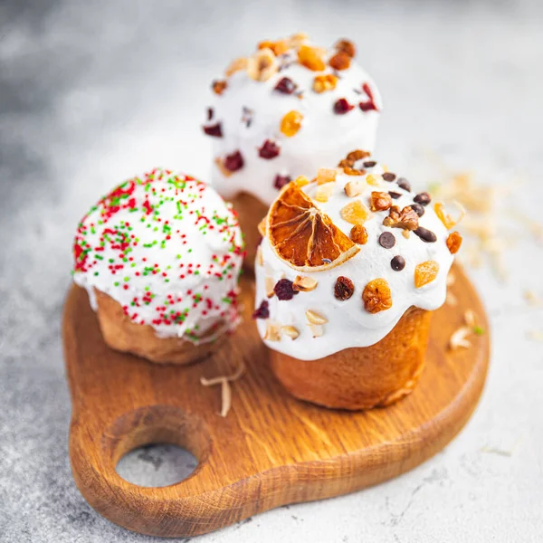 Fundo Bolo Páscoa Sobremesa Doce Pão Festivo Fermento Feriado Páscoa — Fotografia de Stock