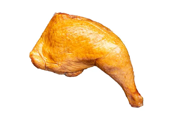 Pollo Pierna Carne Ahumado Aves Corral Comida Snack Mesa Copiar —  Fotos de Stock
