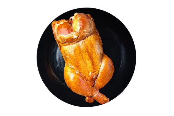 Куриное Мясо Запеченный Жареный Праздничный Стол Копченое Цельное Мясо Птицы — стоковое фото