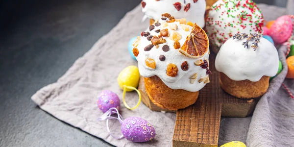 Wielkanoc Ciasto Wakacje Ciasto Domowe Deser Świąteczny Wielkanoc Leczyć Słodki — Zdjęcie stockowe