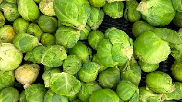 Rosenkohl Frisches Grünes Obst Eine Portion Gesunde Mahlzeit Ernährung Snack — Stockfoto