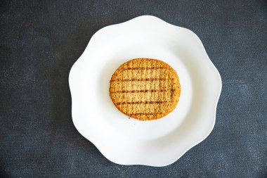 Pirzola, sebze, sebze, seitan taze sağlıklı yemek, yemek, diyet, fotokopi, uzay, arka plan, kırsal üst görüş, keto, vejetaryen, vejetaryen, et yok.