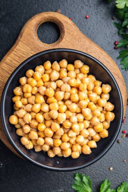 Nohut, nohut, nohut, nohut, nohut, bezelye, taze, sağlıklı yemek, diyet aperatifleri, fotokopi, arka plan, keto, paleo, diyet, vejetaryen ya da vejetaryen yemekleri.