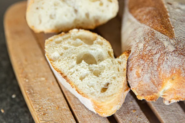 Baguette Bread Seeds French Fresh Meal Food Snack Table Copy — Foto de Stock