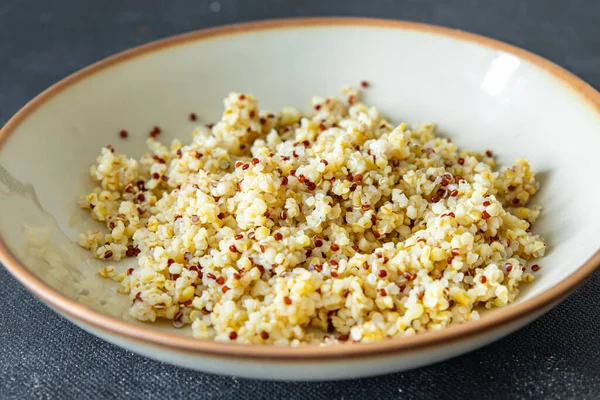 Bulgur Quinoa Terci Cereale Amesteca Proaspete Alimente Sănătoase Gustare Dieta — Fotografie, imagine de stoc