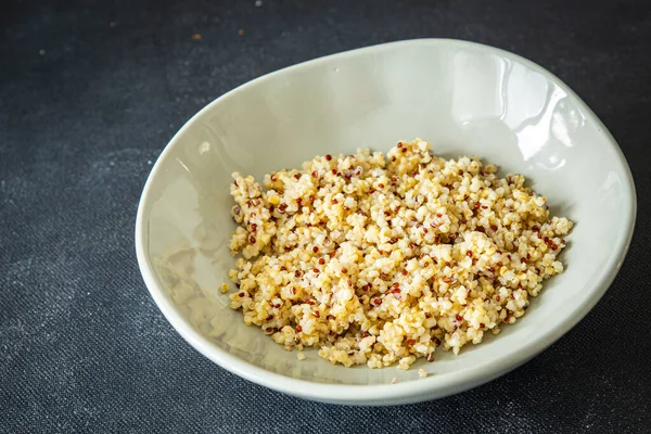 Bulgur Quinoa Terci Cereale Amesteca Proaspete Alimente Sănătoase Gustare Dieta — Fotografie, imagine de stoc