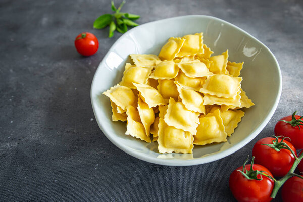 Ravioli Fresh Healthy Meal Food Snack Table Copy Space Food Royalty Free Stock Images