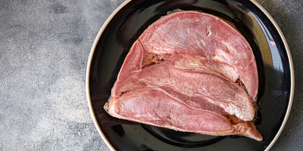 Мясо Свинины Желе Свежие Здоровые Продукты Питания Закуски Диета Столе — стоковое фото