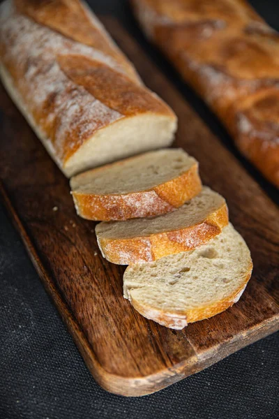 Roti Baguette Roti Roti Lembut Makanan Ringan Segar Toko Roti — Stok Foto