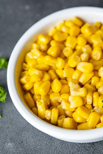 Corn Maize Plate Boiled Ready Eat Fresh Healthy Meal Food — ストック写真