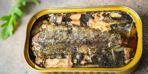 sardine in oil canned fish seafood fresh healthy meal food snack on the table copy space food background rustic