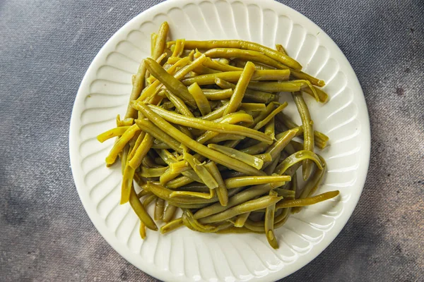 Green Bean Canned Boiled Beans Ready Eat Fresh Healthy Meal — ストック写真