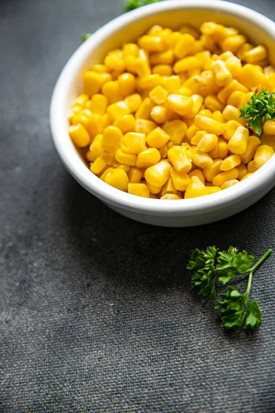 Corn Plate Maize Boiled Fresh Healthy Meal Food Snack Diet — ストック写真