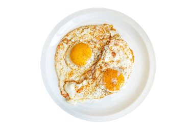 egg fried breakfast fresh white protein yolk meal food snack on the table copy space food background 