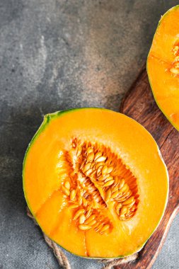 orange melon charente french fruit sweet juicy dessert fresh meal food snack on the table copy space food background 