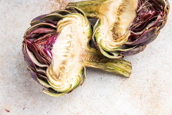 Carciofo Frutta Pasto Sano Cibo Spuntino Sulla Tavola Copia Spazio — Foto Stock