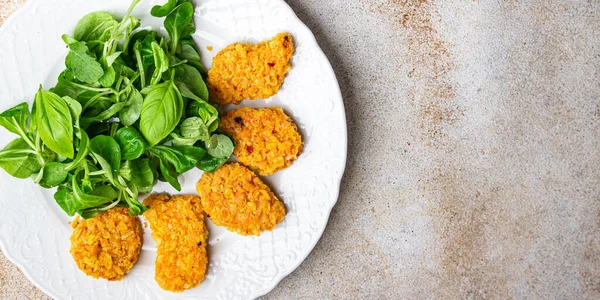 Nuggets Vegetarian Inget Kött Växtbaserad Mat Hälsosam Måltid Mat Mellanmål — Stockfoto