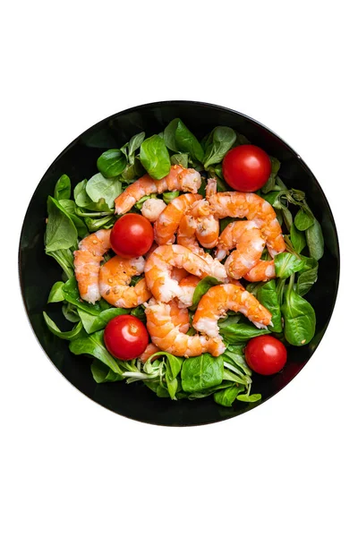seafood shrimp salad prawn meal food snack on the table copy space food background