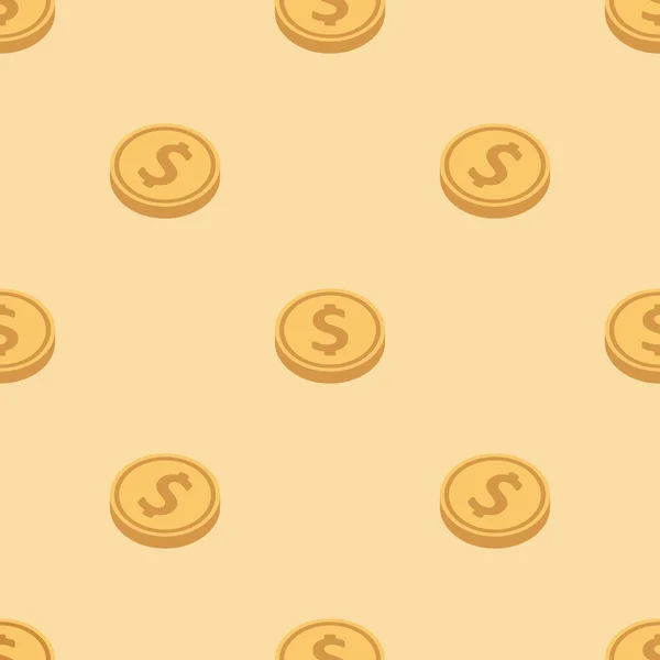 Arte pop - oro dólar signos fondo — Vector de stock