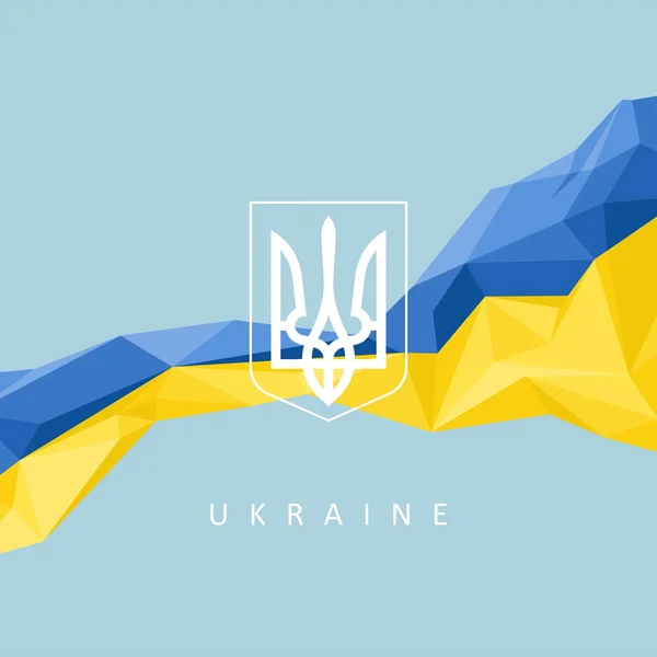 Das nationale Symbol der Ukraine - abstrakter Hintergrund — Stockvektor