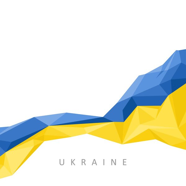 Государственный символ Украины - абстрактный фон
