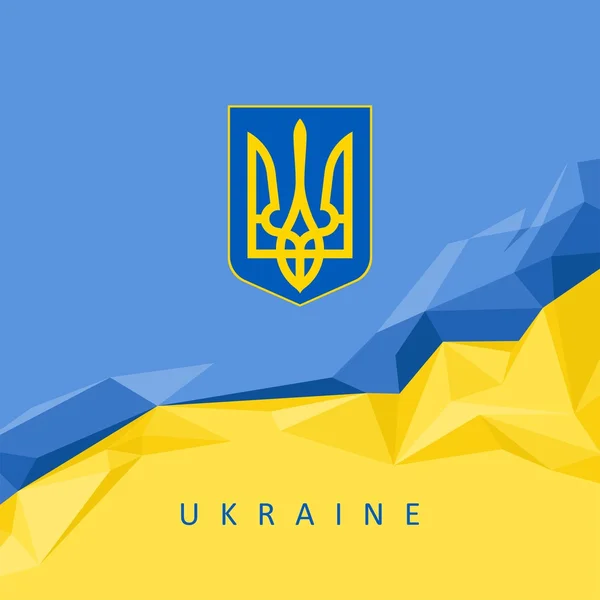 Das nationale Symbol der Ukraine - abstrakter Hintergrund Stockvektor