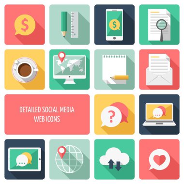 sosyal medya web simgeler